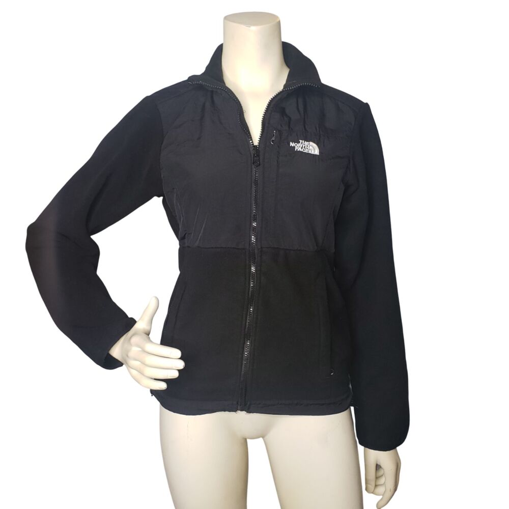 The North Face Denali Polartec Black Zip Front Sweatshirt Jacket Size Small